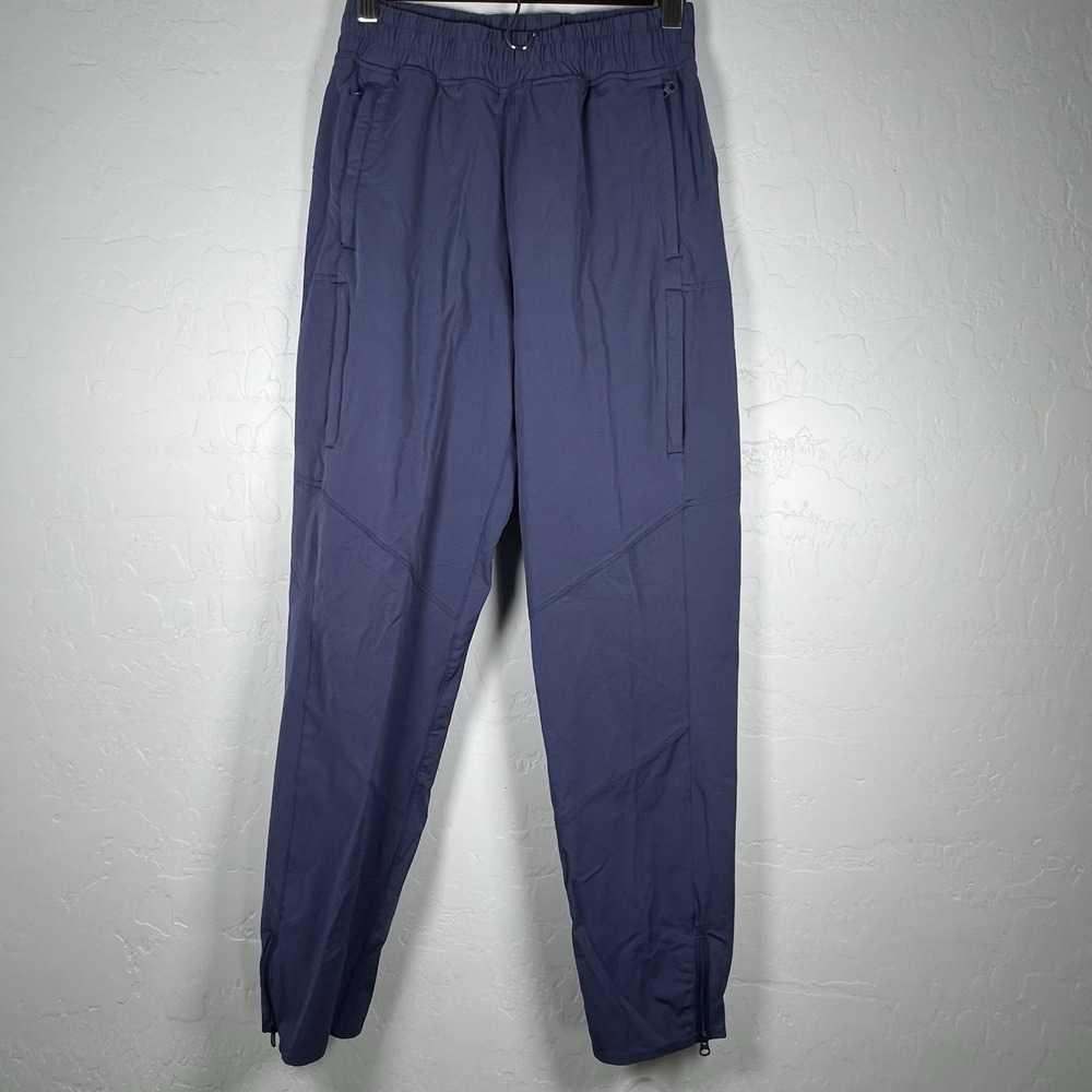 Alder Be Free Jogger Woman's Blue Size XS Zip Up Leg Pockets Recycled Nylon